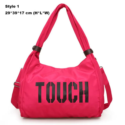 Nylon Gym Bag Fitness Travel Mummy Bags Outdoor Sports Shoulder Tote for Women Girl Traveling Daily Gym Bag Yoga Handbag XA74WA