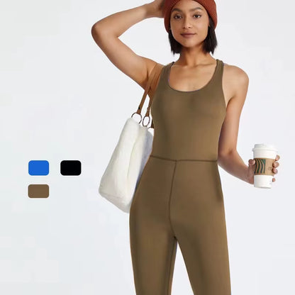 Back Strap Cross Gym Padded Jumpsuit 2023 Sport Overalls Women Yoga Workout Clothes for Women Fitness Clothing Gym Sets Outfits