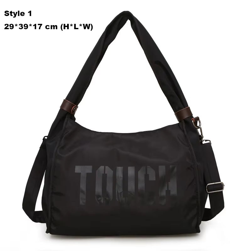 Nylon Gym Bag Fitness Travel Mummy Bags Outdoor Sports Shoulder Tote for Women Girl Traveling Daily Gym Bag Yoga Handbag XA74WA
