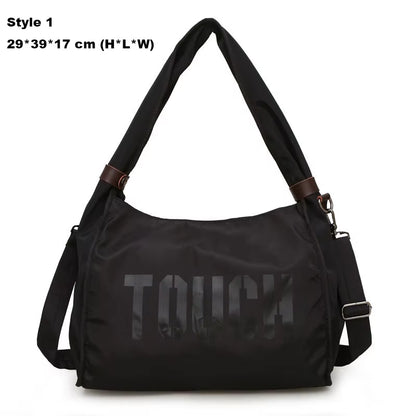Nylon Gym Bag Fitness Travel Mummy Bags Outdoor Sports Shoulder Tote for Women Girl Traveling Daily Gym Bag Yoga Handbag XA74WA