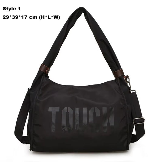 Nylon Gym Bag Fitness Travel Mummy Bags Outdoor Sports Shoulder Tote for Women Girl Traveling Daily Gym Bag Yoga Handbag XA74WA