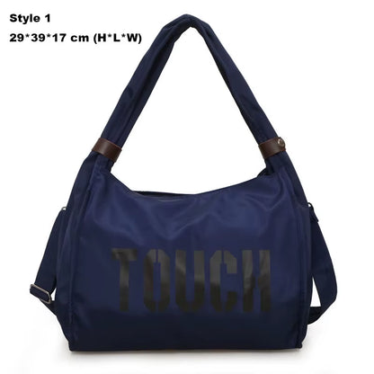 Nylon Gym Bag Fitness Travel Mummy Bags Outdoor Sports Shoulder Tote for Women Girl Traveling Daily Gym Bag Yoga Handbag XA74WA