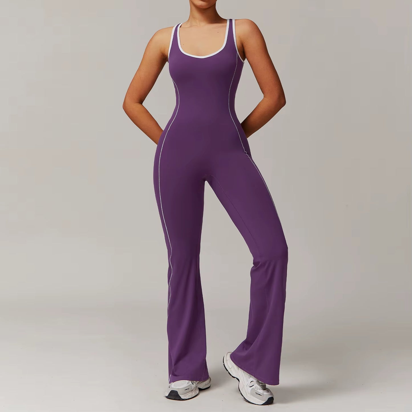 Women One-Piece Yoga Jumpsuit Gym Fitness Sports Bodysuits Workout Overalls High Elastic Cycling Bodysuit Sportswear Gym Clothes