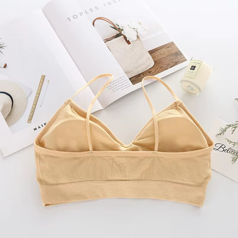 Women Seamless Breathable Sports Bra Gym Running Push up Bralette Padded Vest Brassiere Fitness Shockproof Gym Workout Bra Top
