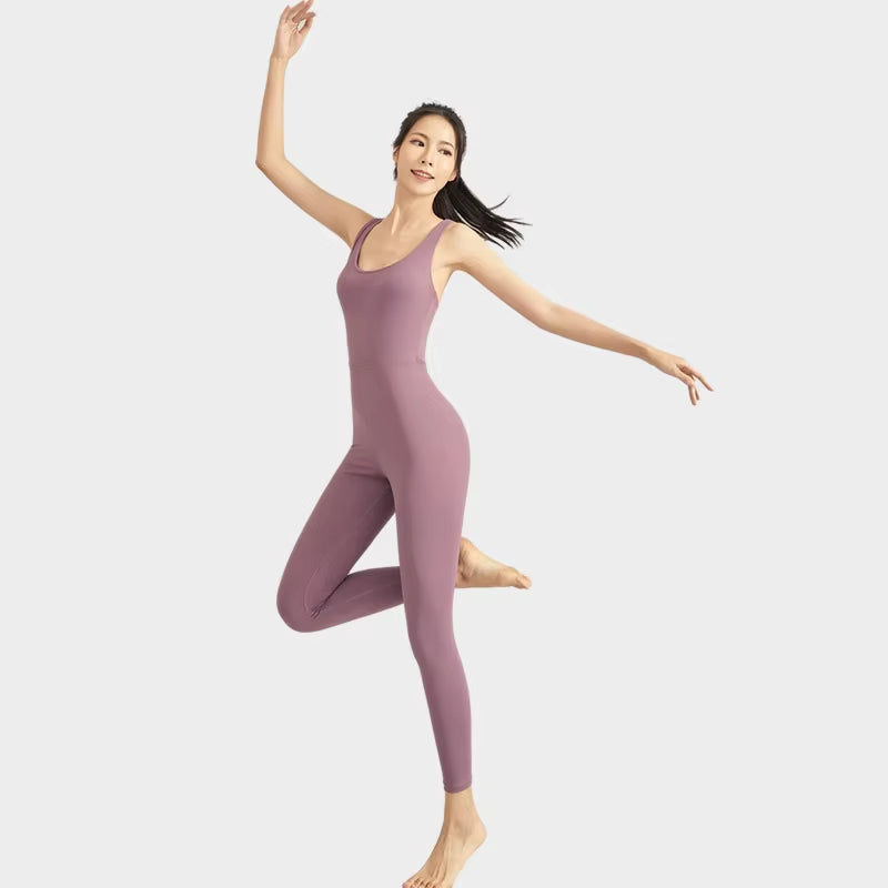Back Strap Cross Gym Padded Jumpsuit 2023 Sport Overalls Women Yoga Workout Clothes for Women Fitness Clothing Gym Sets Outfits