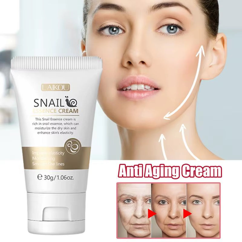 Snail Face Cream Beauty Products Anti-Aging Essence Facial Wrinkles Remover Skincare Moisturizer 30G Snail Nourishing Cream