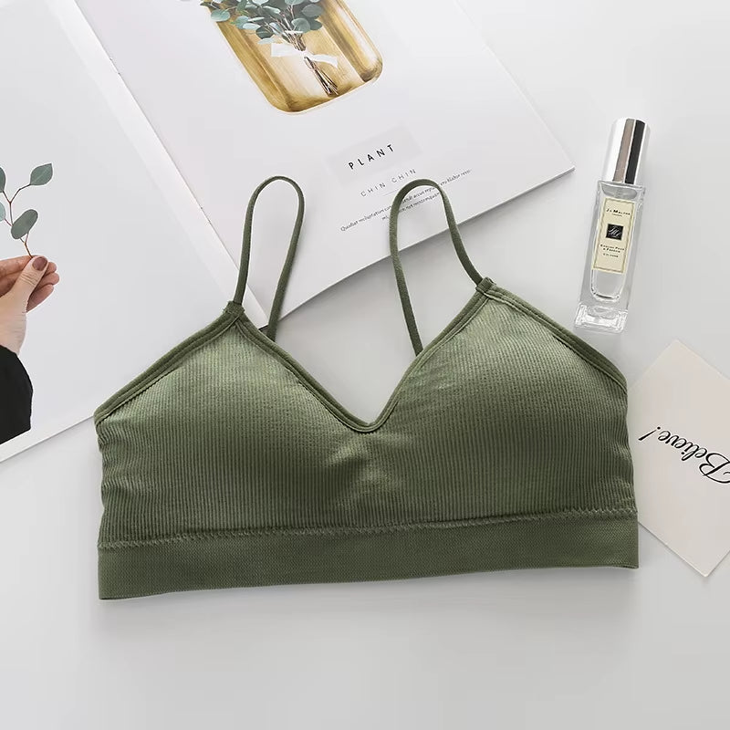 Women Seamless Breathable Sports Bra Gym Running Push up Bralette Padded Vest Brassiere Fitness Shockproof Gym Workout Bra Top