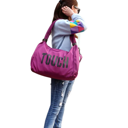 Nylon Gym Bag Fitness Travel Mummy Bags Outdoor Sports Shoulder Tote for Women Girl Traveling Daily Gym Bag Yoga Handbag XA74WA