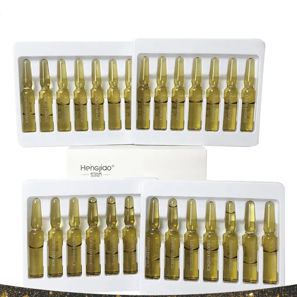 28 Bottles Fullerene Hyaluronic Acid Ampoule Face Serum Shrink Pores Anti-Ance Nicotinamide Whitening Moisturizing Wrinkle