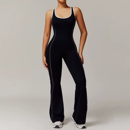 Women One-Piece Yoga Jumpsuit Gym Fitness Sports Bodysuits Workout Overalls High Elastic Cycling Bodysuit Sportswear Gym Clothes