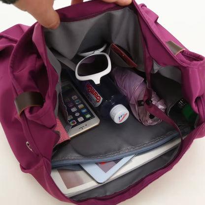Nylon Gym Bag Fitness Travel Mummy Bags Outdoor Sports Shoulder Tote for Women Girl Traveling Daily Gym Bag Yoga Handbag XA74WA