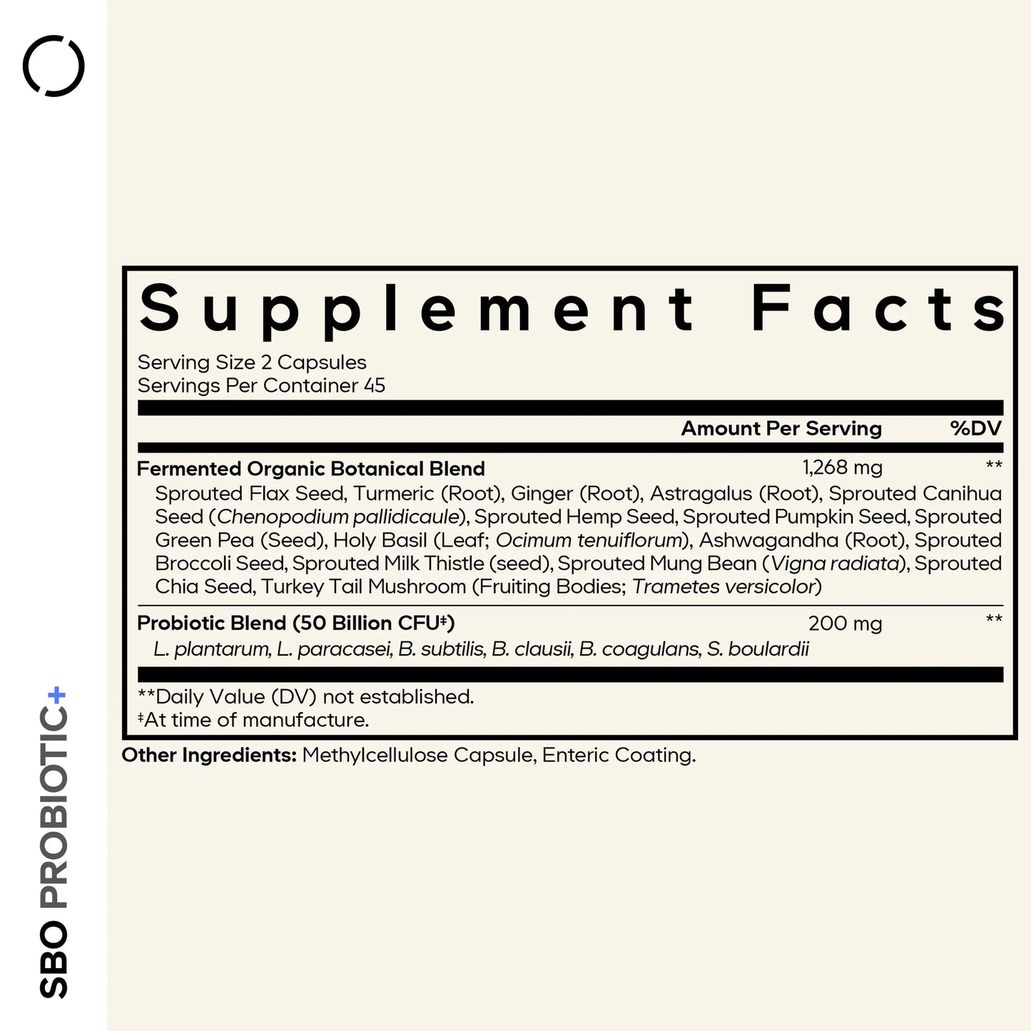 SBO Probiotic + 50 Billion Cfus