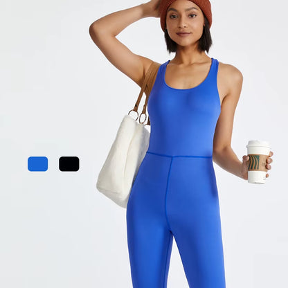 Back Strap Cross Gym Padded Jumpsuit 2023 Sport Overalls Women Yoga Workout Clothes for Women Fitness Clothing Gym Sets Outfits