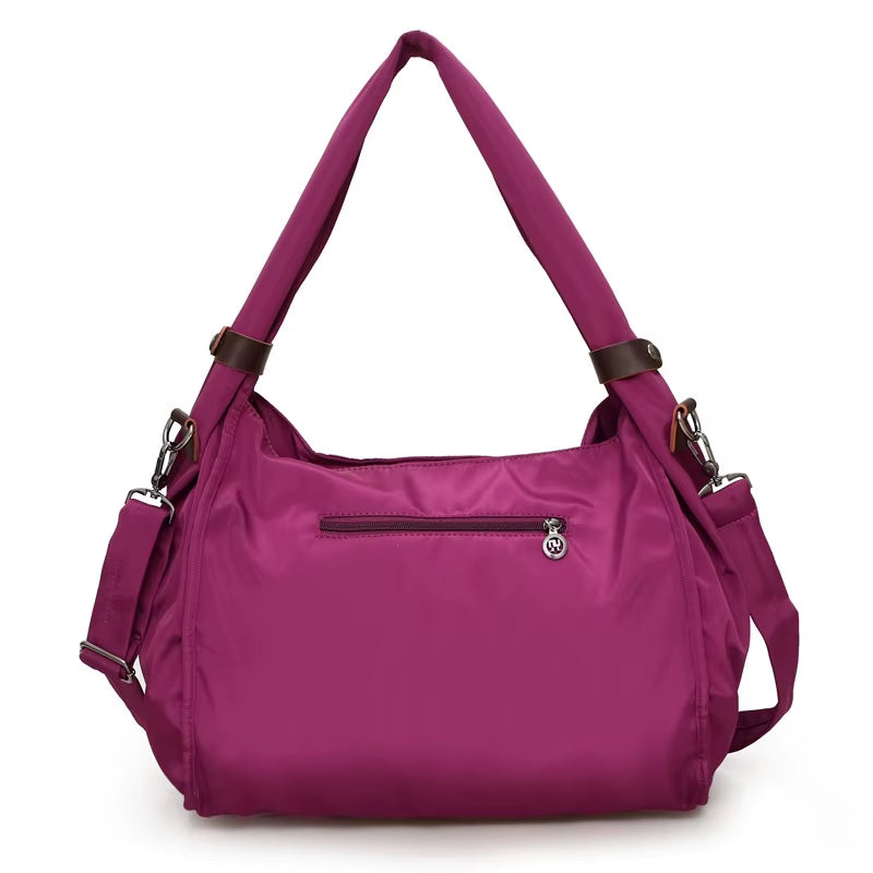 Nylon Gym Bag Fitness Travel Mummy Bags Outdoor Sports Shoulder Tote for Women Girl Traveling Daily Gym Bag Yoga Handbag XA74WA